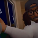 An avatar of a person holds up a bottle of "vodka" to an avatar in Horizon Worlds